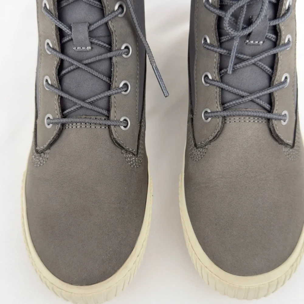 Timberland Womens Skyla Bay Fold-Down Fleece Boots Gray Sz 7